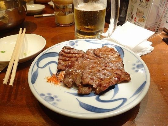 beef tongue Soba toronegishi Ginza Namikidoori